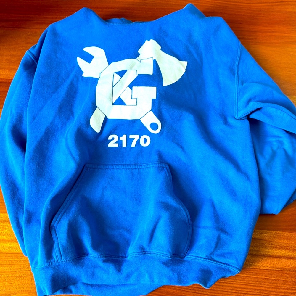 Blue sweatshirt